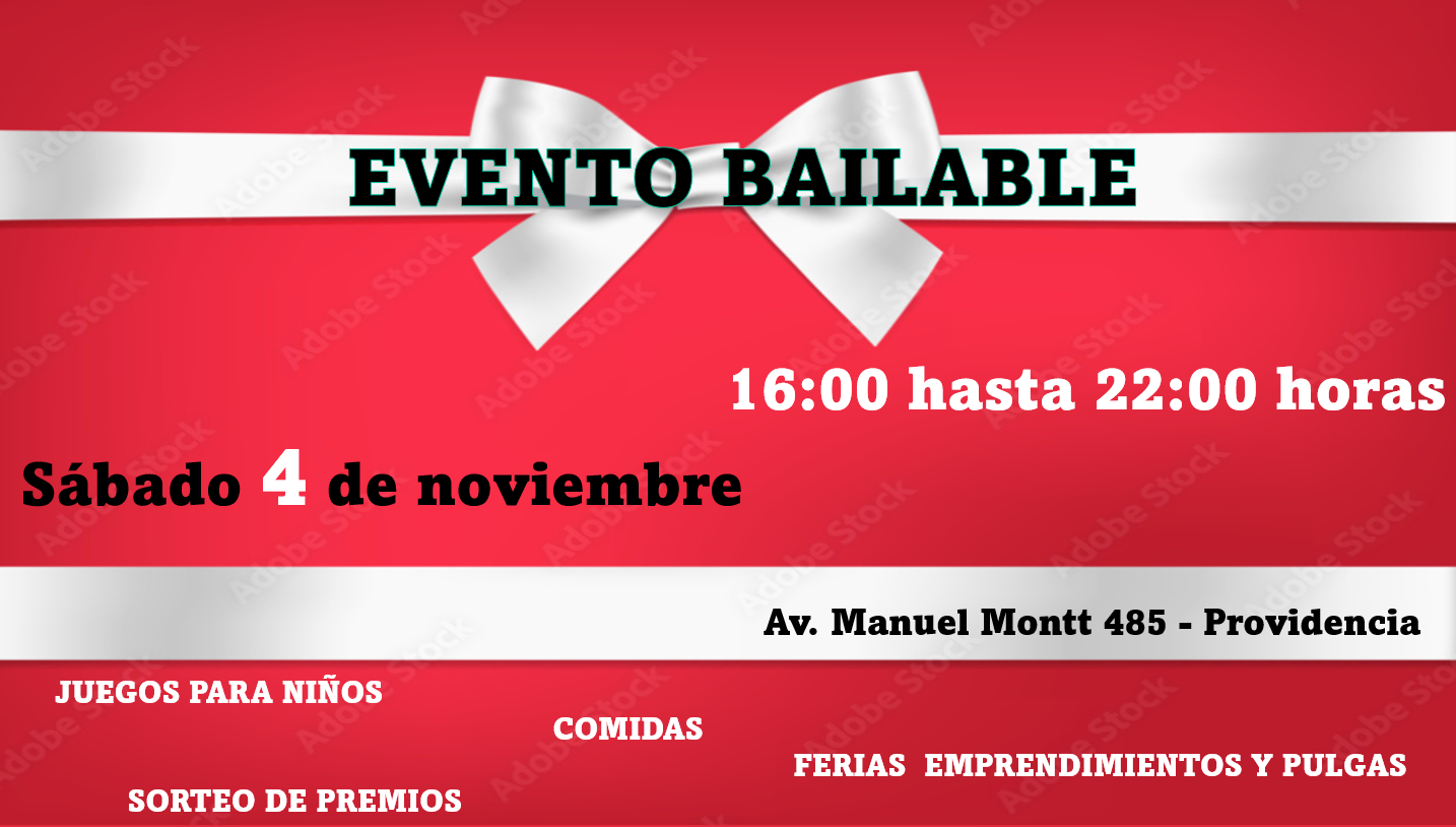 EVENTO BAILABLE AFICHE