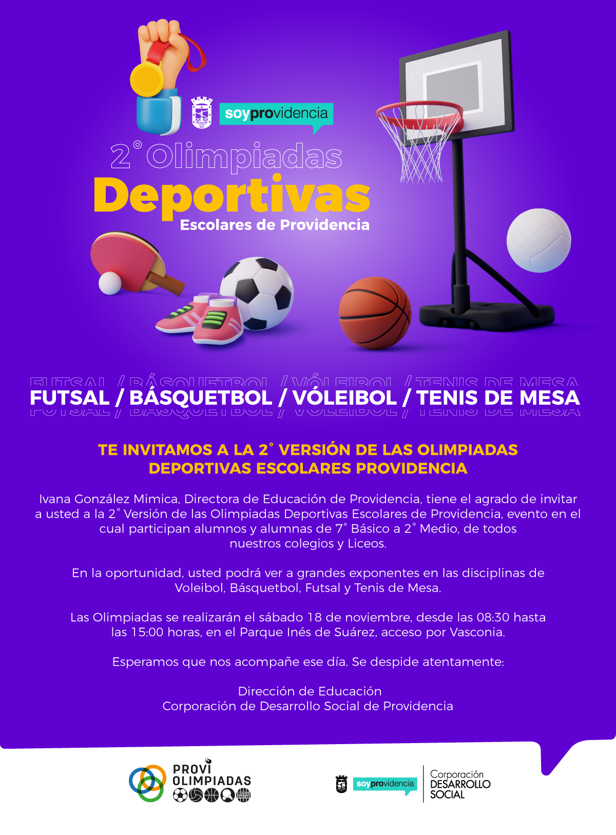 Olimpiadas Deportivas escolares inv