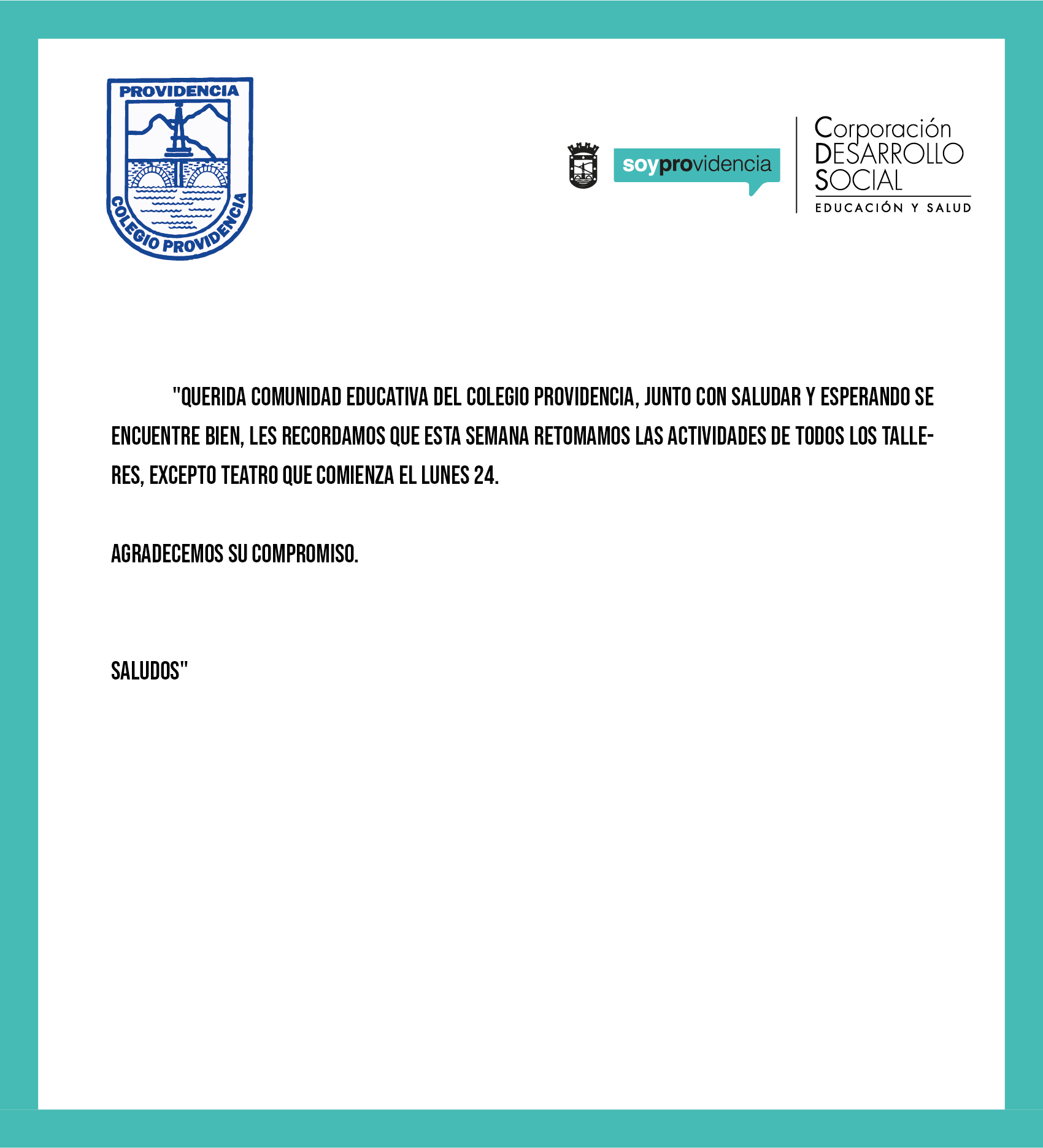 aviso talleres