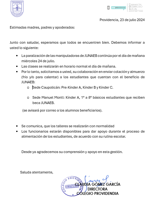 Información Becas de Alimentos JUNAEB