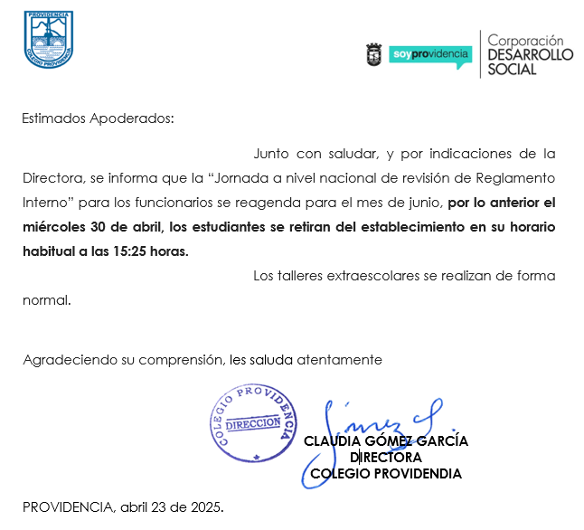 Comunicado 23 04 2025