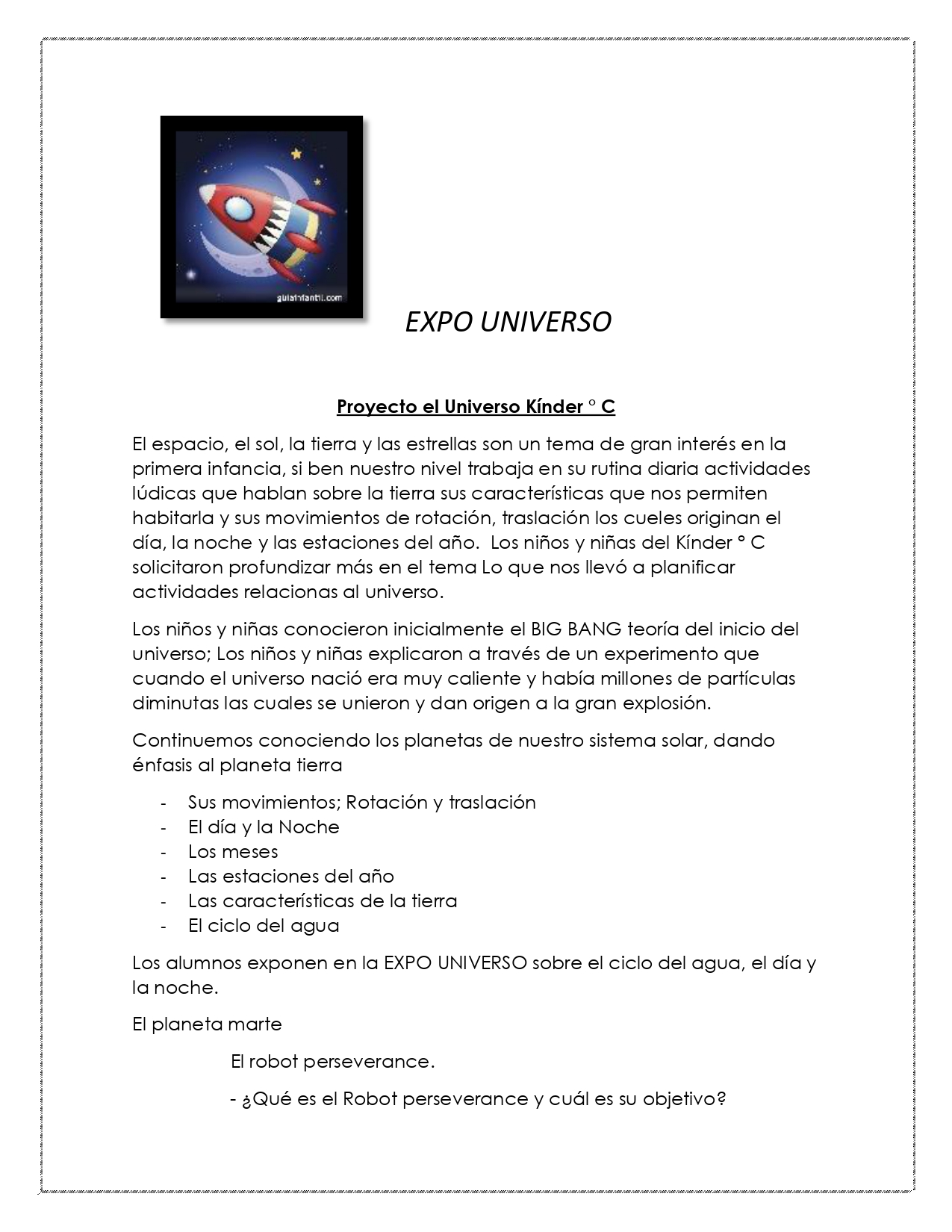 Proyecto el Universo Kínder C page 0001