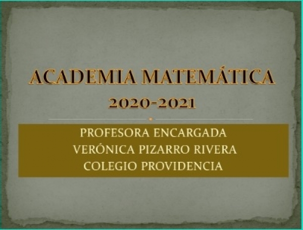 EXITOSA PARTICIPACIÓN DE ACADEMIA MATEMÁTICA EN OLIMPIADAS MATEMÁTICAS 2020-2021
